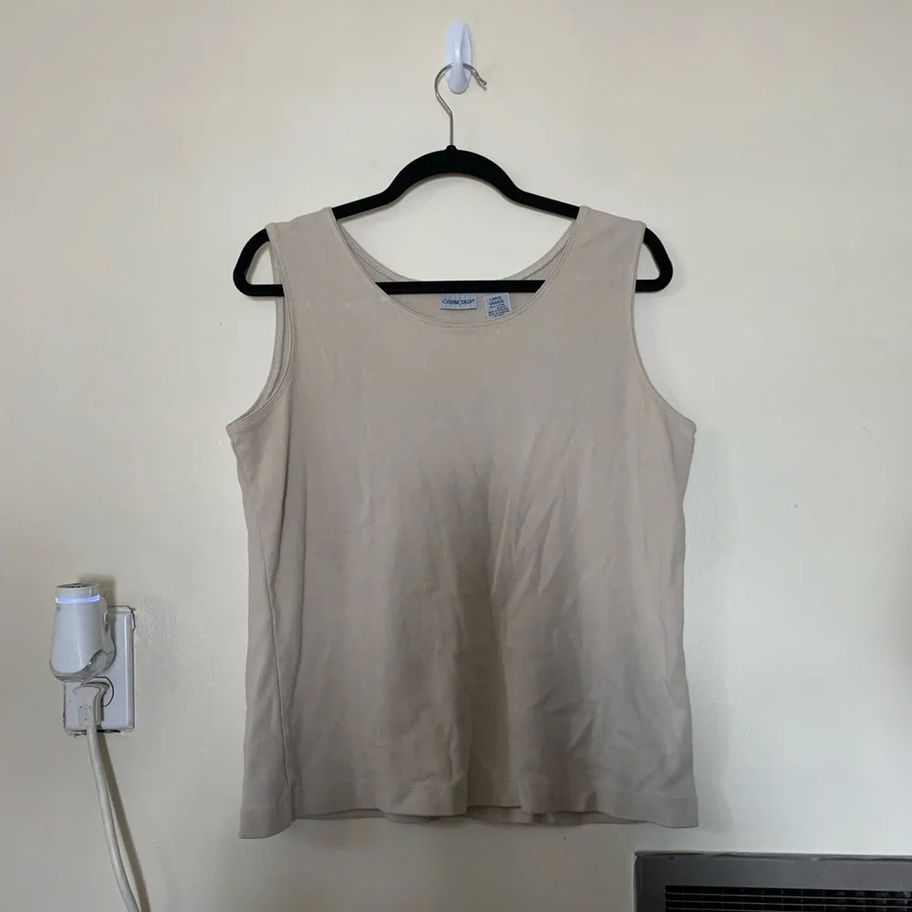 Cream/Taupe Tank - Picture 3 of 6